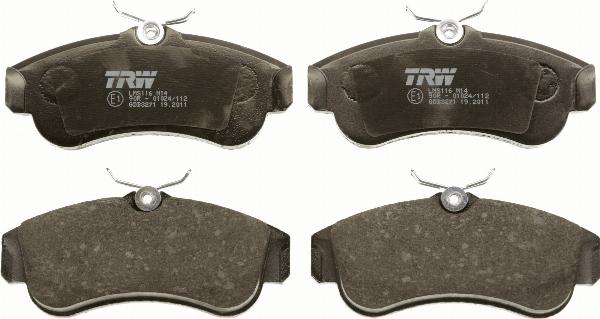 TRW GDB3271 - Гальмівні колодки, дискові гальма autozip.com.ua