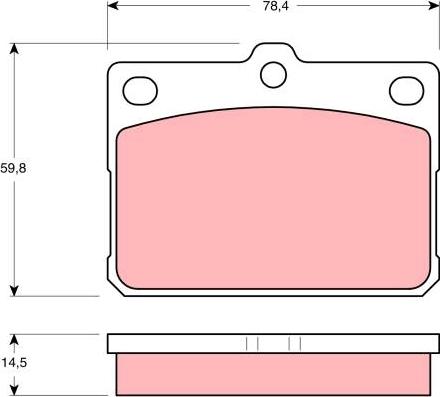 TRW GDB295 - Гальмівні колодки, дискові гальма autozip.com.ua