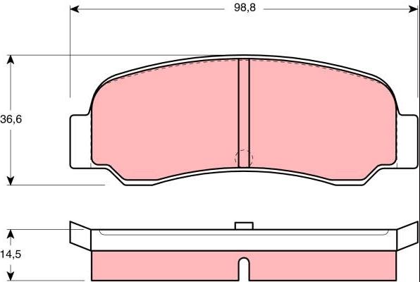 Löbro 30146 - Гальмівні колодки, дискові гальма autozip.com.ua