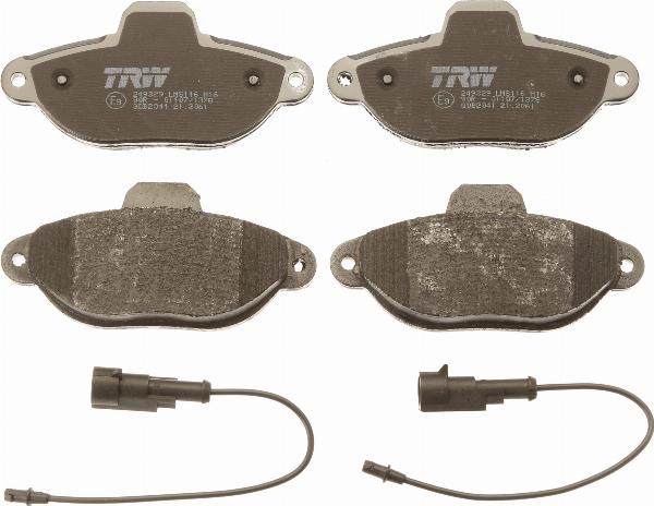 TRW GDB2041 - Гальмівні колодки, дискові гальма autozip.com.ua