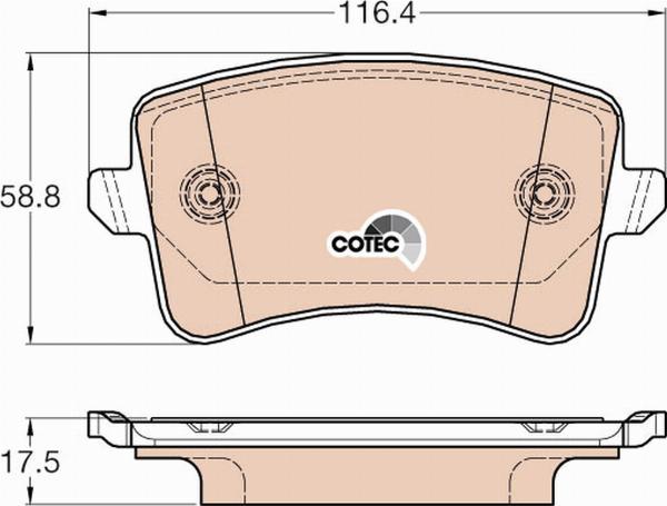 TRW GDB2000 - Гальмівні колодки, дискові гальма autozip.com.ua