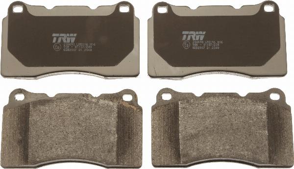 TRW GDB2007 - Гальмівні колодки, дискові гальма autozip.com.ua