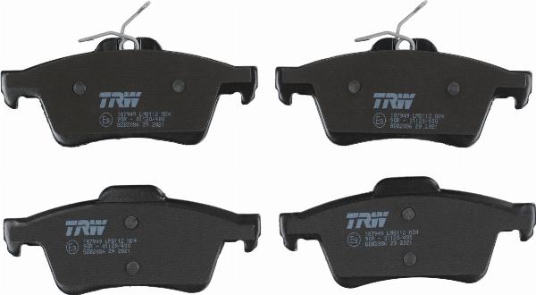 TRW GDB2086 - Гальмівні колодки, дискові гальма autozip.com.ua