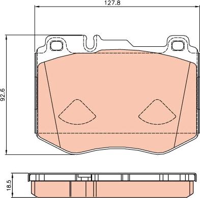 TRW GDB2081 - Гальмівні колодки, дискові гальма autozip.com.ua