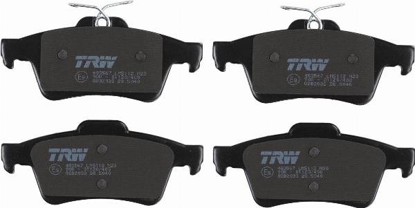 TRW GDB2033 - Гальмівні колодки, дискові гальма autozip.com.ua