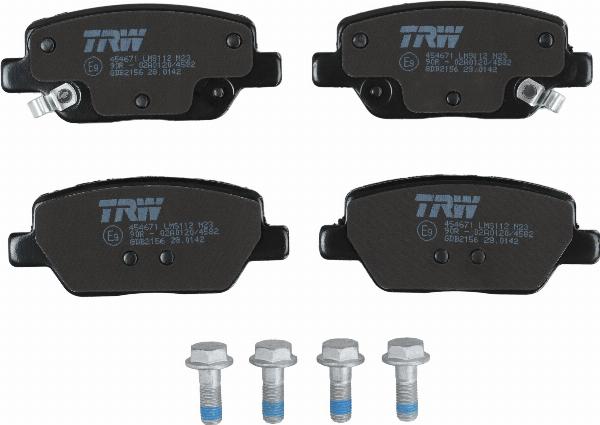 TRW GDB2156 - Гальмівні колодки, дискові гальма autozip.com.ua