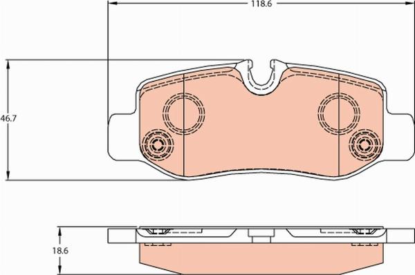 TRW GDB2102 - Гальмівні колодки, дискові гальма autozip.com.ua