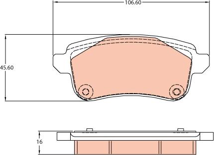 TRW GDB2136 - Гальмівні колодки, дискові гальма autozip.com.ua