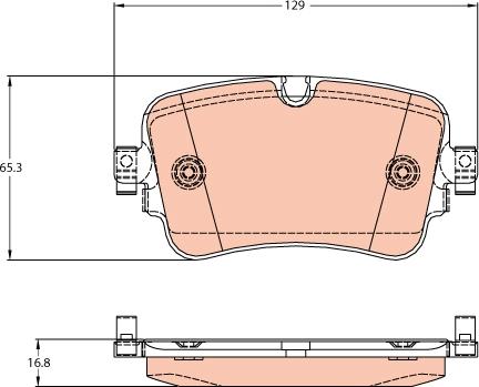 TRW GDB2131 - Гальмівні колодки, дискові гальма autozip.com.ua