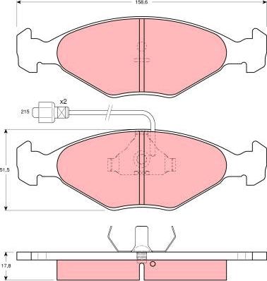 FORMA FDP210 - Гальмівні колодки, дискові гальма autozip.com.ua