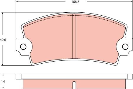 TRW GDB2398 - Гальмівні колодки, дискові гальма autozip.com.ua