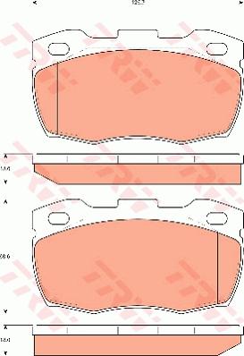 TRW GDB7591 - Гальмівні колодки, дискові гальма autozip.com.ua