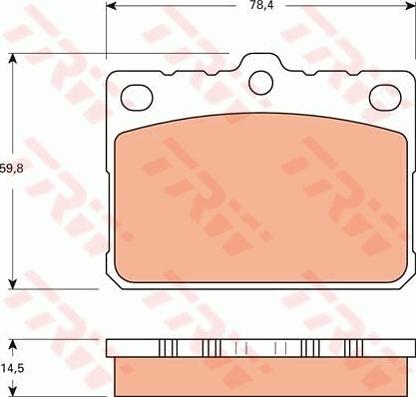 TRW GDB7566 - Гальмівні колодки, дискові гальма autozip.com.ua