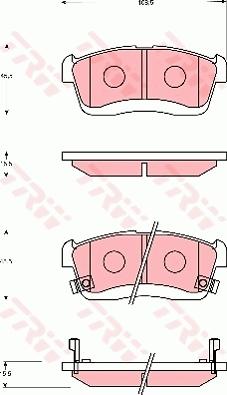 TRW GDB7690 - Гальмівні колодки, дискові гальма autozip.com.ua