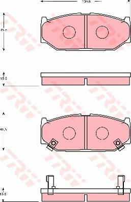 TRW GDB7691 - Гальмівні колодки, дискові гальма autozip.com.ua