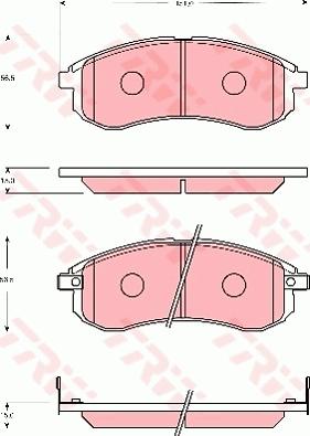 TRW GDB7692 - Гальмівні колодки, дискові гальма autozip.com.ua