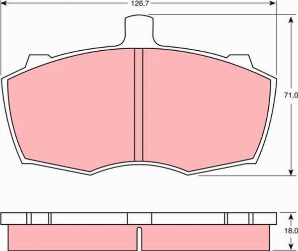 TRW GDB760 - Гальмівні колодки, дискові гальма autozip.com.ua