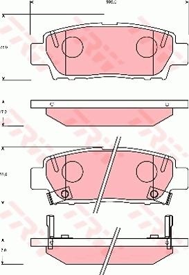 TRW GDB7055 - Гальмівні колодки, дискові гальма autozip.com.ua