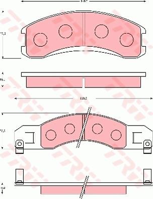 TRW GDB7085 - Гальмівні колодки, дискові гальма autozip.com.ua