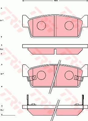 TRW GDB7031 - Гальмівні колодки, дискові гальма autozip.com.ua