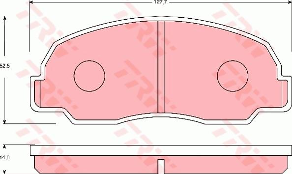 TRW GDB7192 - Гальмівні колодки, дискові гальма autozip.com.ua