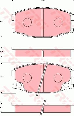 TRW GDB7112 - Гальмівні колодки, дискові гальма autozip.com.ua