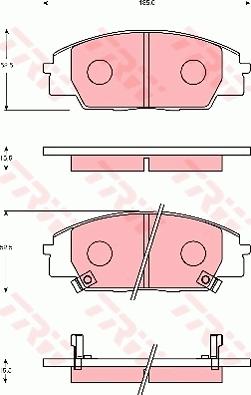 TRW GDB7248 - Гальмівні колодки, дискові гальма autozip.com.ua