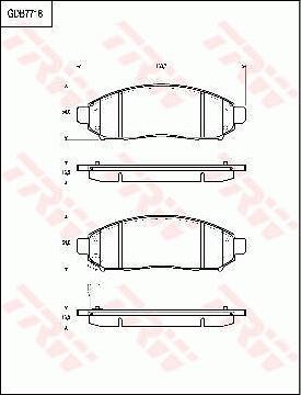 TRW GDB7718 - Гальмівні колодки, дискові гальма autozip.com.ua