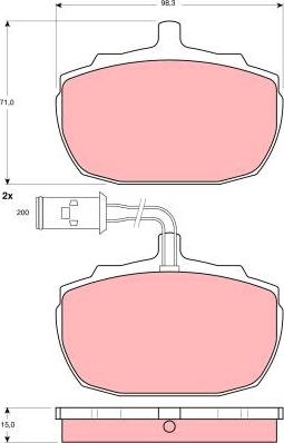 TRW GDB771 - Гальмівні колодки, дискові гальма autozip.com.ua