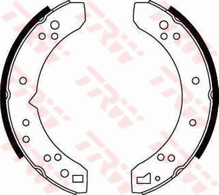 TRW GS6070 - Комплект гальм, барабанний механізм autozip.com.ua