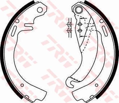 TRW GS6187 - Комплект гальм, барабанний механізм autozip.com.ua