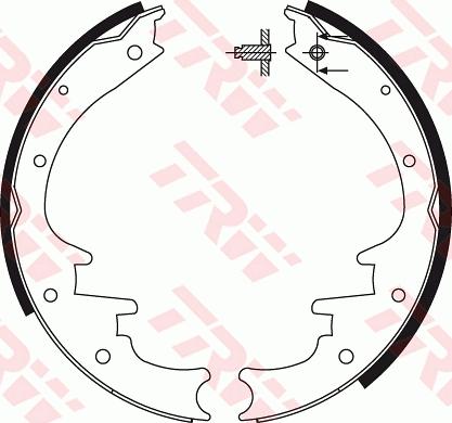 TRW GS8495 - Комплект гальм, барабанний механізм autozip.com.ua