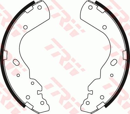 TRW GS8443 - Комплект гальм, барабанний механізм autozip.com.ua