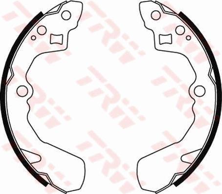 TRW GS8456 - Комплект гальм, барабанний механізм autozip.com.ua