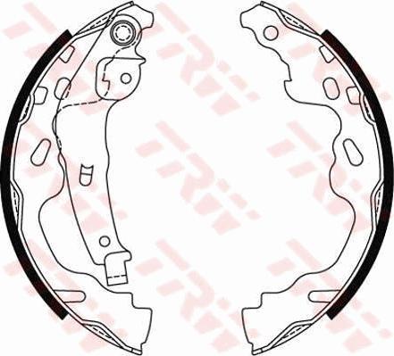 TRW GS8480 - Комплект гальм, барабанний механізм autozip.com.ua