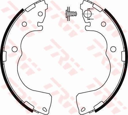 TRW GS8435 - Комплект гальм, барабанний механізм autozip.com.ua