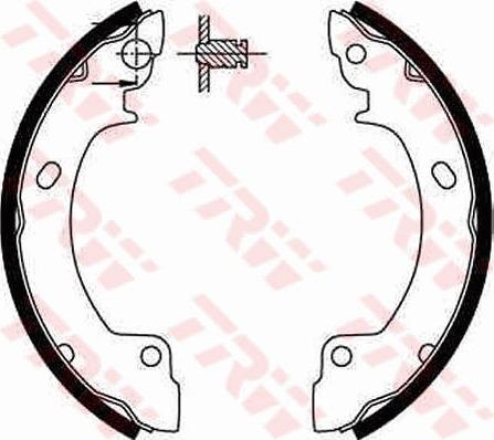 TRW GS8552 - Комплект гальм, барабанний механізм autozip.com.ua