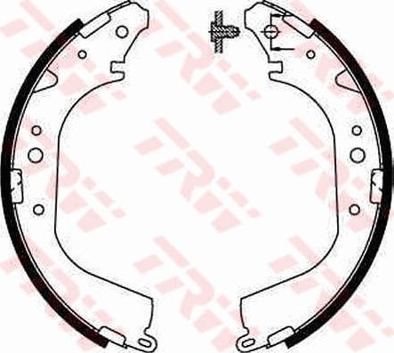 TRW GS8502 - Комплект гальм, барабанний механізм autozip.com.ua