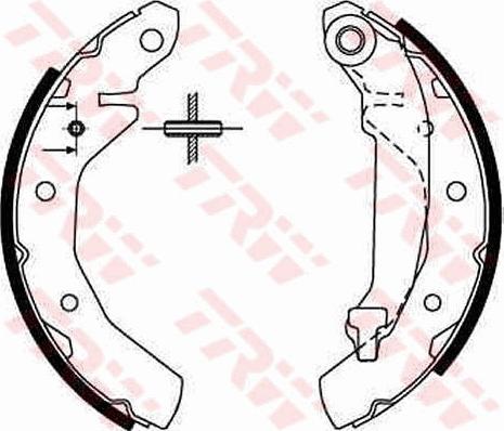 TRW GS8646 - Комплект гальм, барабанний механізм autozip.com.ua