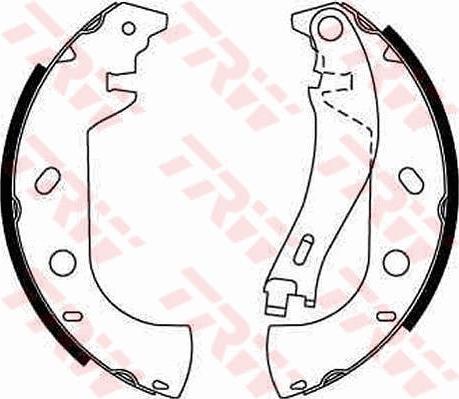 TRW GS8653 - Комплект гальм, барабанний механізм autozip.com.ua