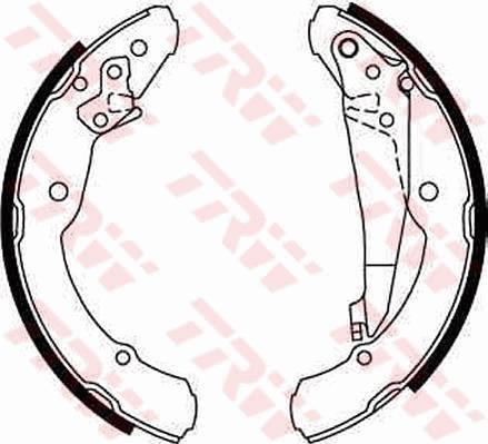 TRW GS8639 - Комплект гальм, барабанний механізм autozip.com.ua