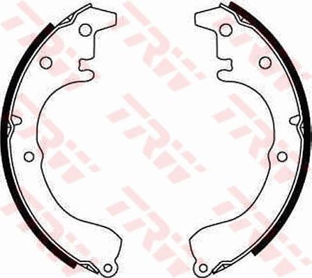 TRW GS8046 - Комплект гальм, барабанний механізм autozip.com.ua