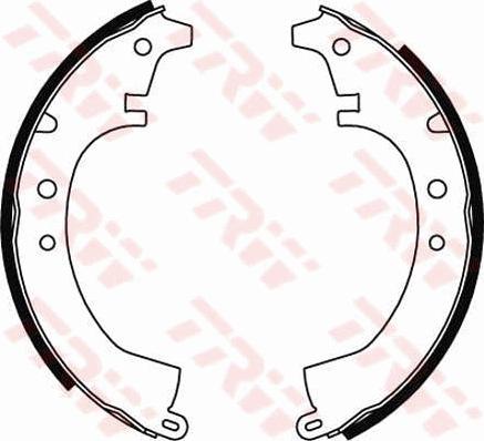 TRW GS8047 - Комплект гальм, барабанний механізм autozip.com.ua