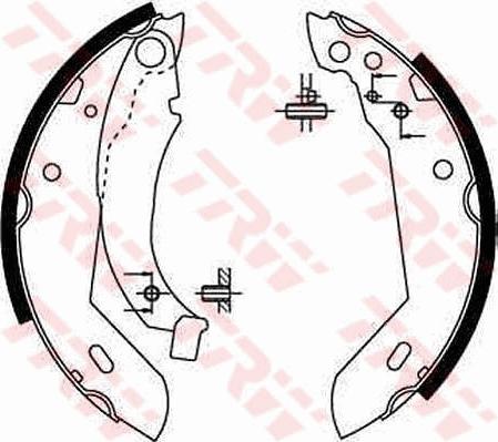 TRW GS8158 - Комплект гальм, барабанний механізм autozip.com.ua