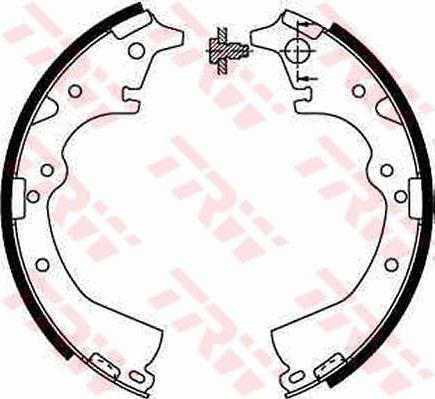 TRW GS8184 - Комплект гальм, барабанний механізм autozip.com.ua