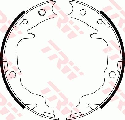 TRW GS8804 - Комплект гальм, ручник, парковка autozip.com.ua