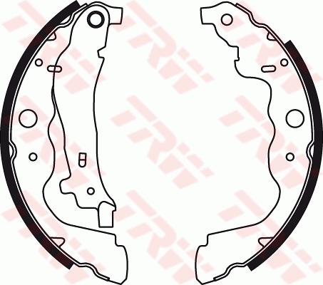 TRW GS8780 - Комплект гальм, барабанний механізм autozip.com.ua