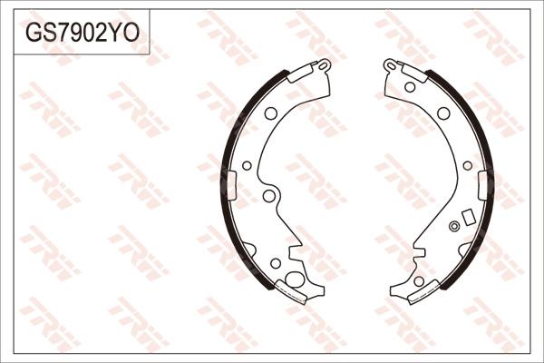 TRW GS7902 - Комплект гальм, барабанний механізм autozip.com.ua