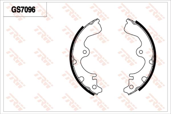 TRW GS7096 - Комплект гальм, барабанний механізм autozip.com.ua