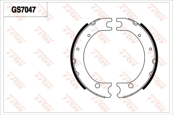 TRW GS7047 - Комплект гальм, ручник, парковка autozip.com.ua